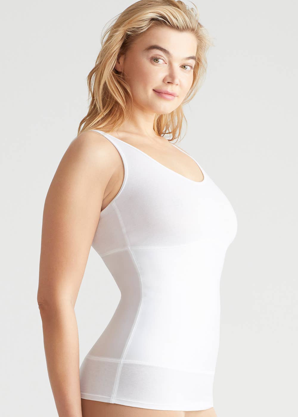 Alice Yummie Tummie® 3-Panel Shaping Tank: Almond / XL