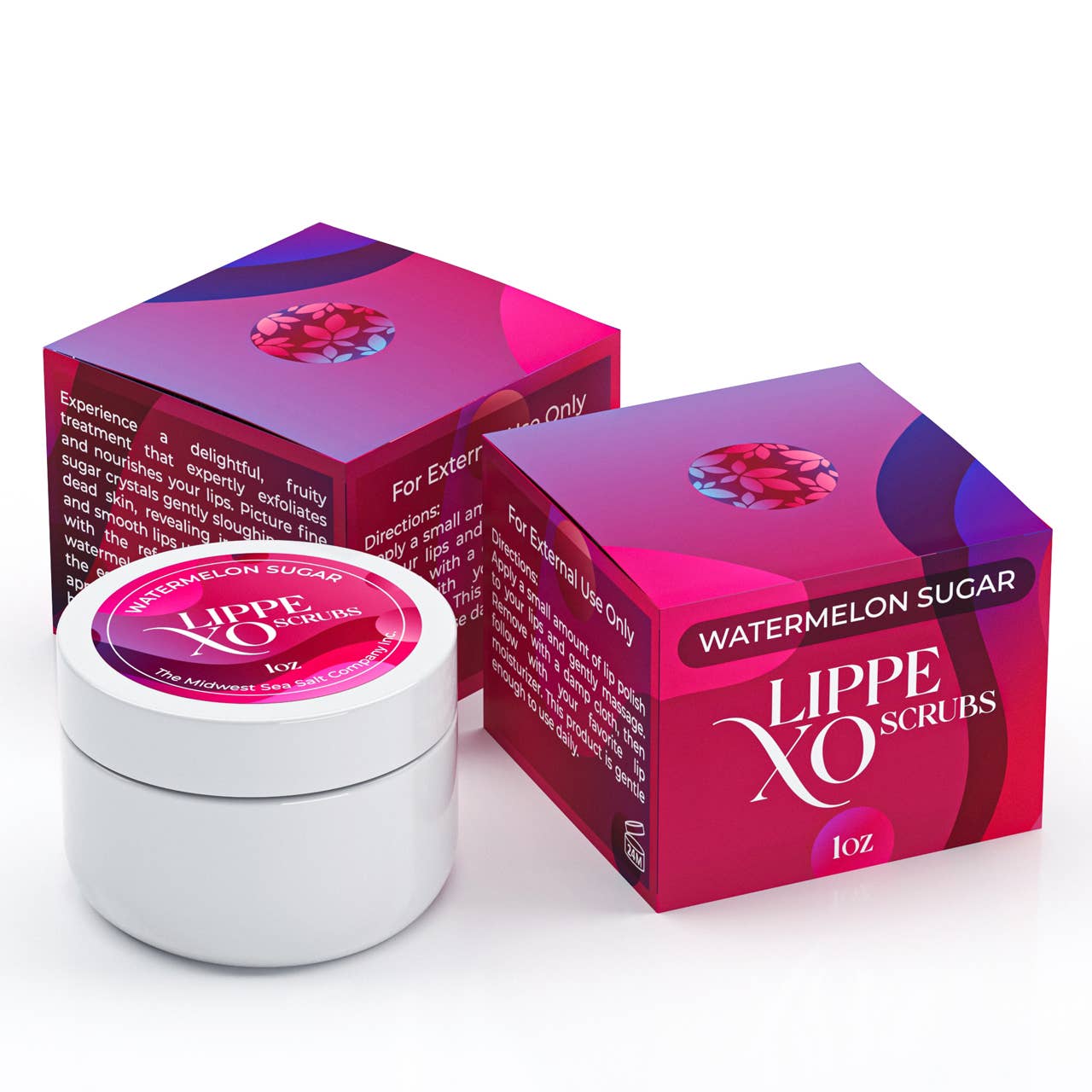 Watermelon Sugar Exfoliating Lip Scrub - Lippe XO