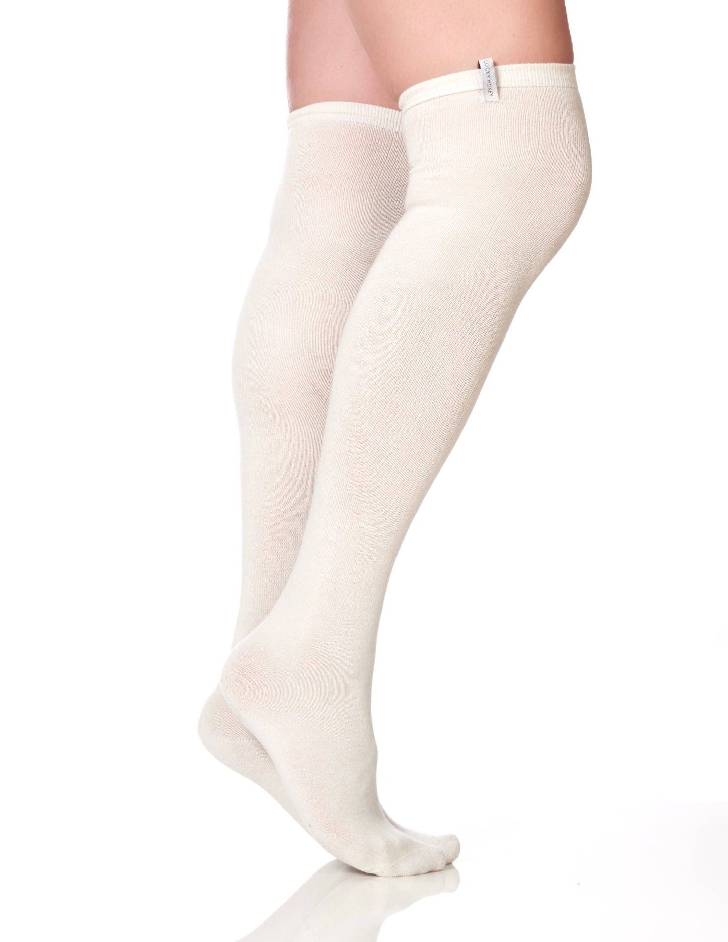 The Knee High Sock Ivory, One Size