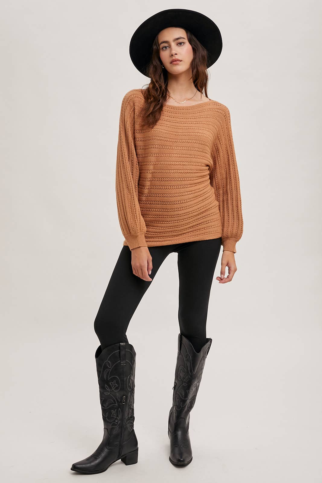 TEXTURED VERSATILE SWEATER PULLOVER