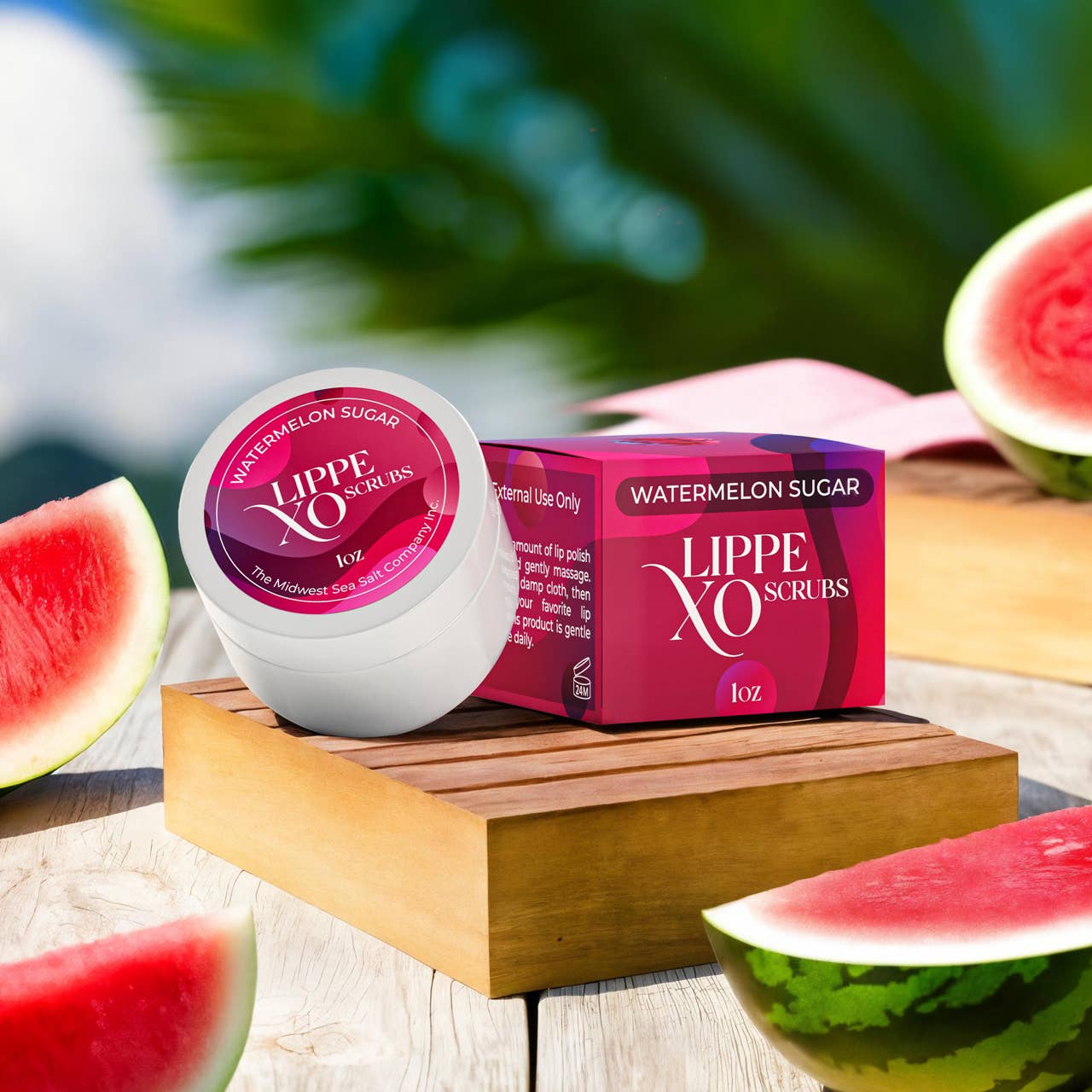 Watermelon Sugar Exfoliating Lip Scrub - Lippe XO