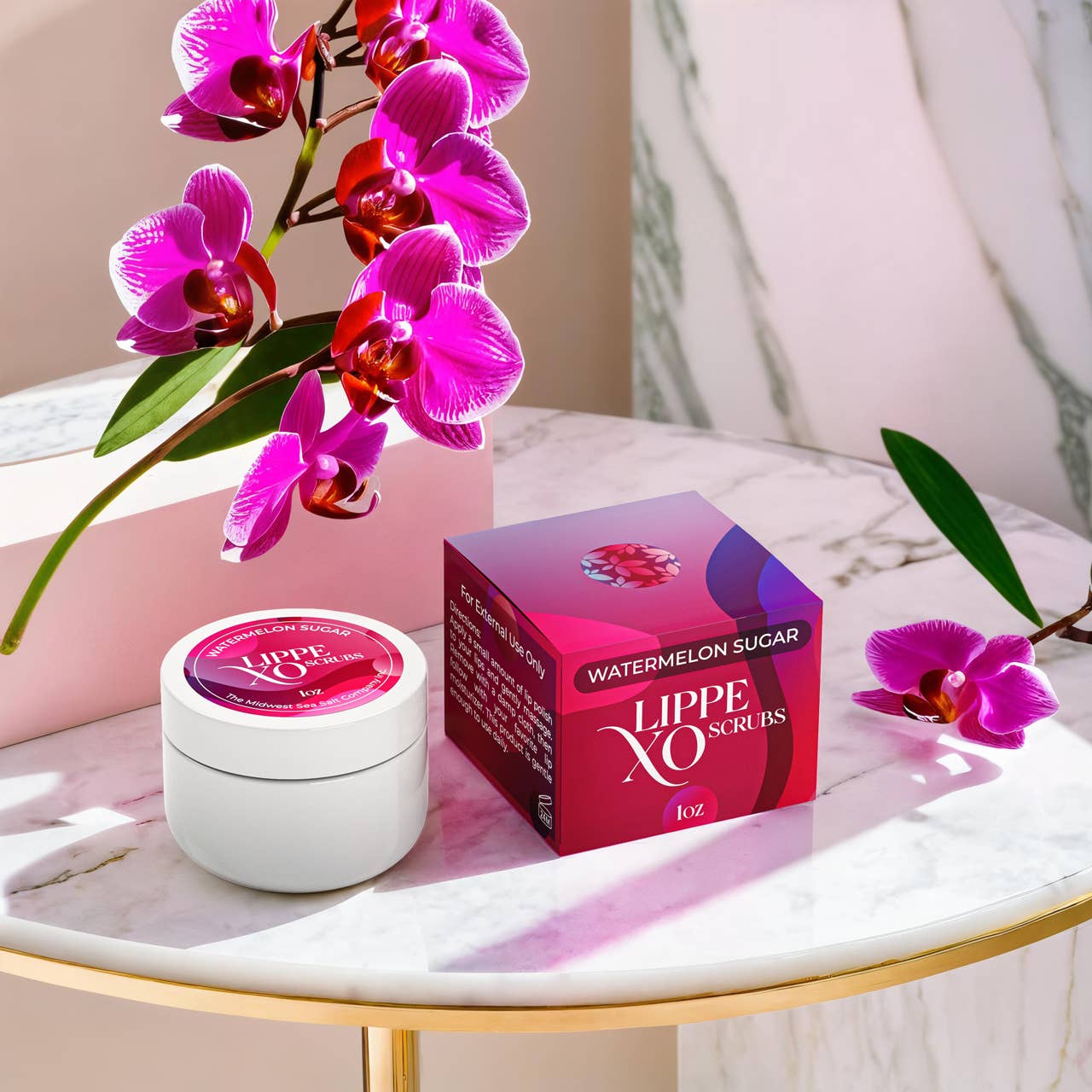 Watermelon Sugar Exfoliating Lip Scrub - Lippe XO