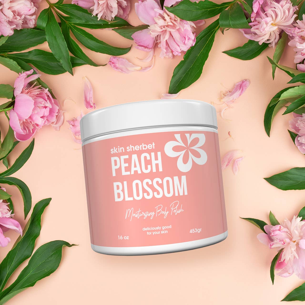 Skin Sherbet Peach Blossom Dreams Body Polish Salt Scrub: Retail Product