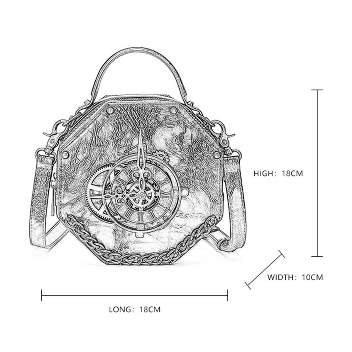 HALLOWEEN RETRO STEAMPUNK BAG SHOULDER BAG_CWAB0633