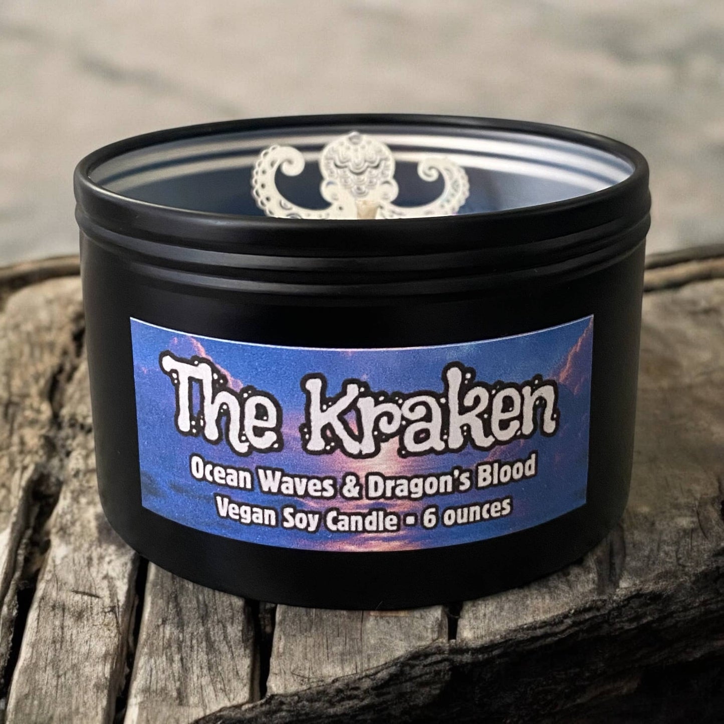 The Kraken Candle | Ocean & Dragon’s Blood Scented | Fall