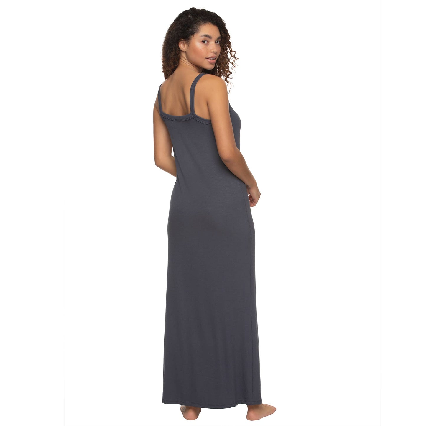 Primavera Soft Rib Lounge Dress: Odyssey Gray (OGY) / XL