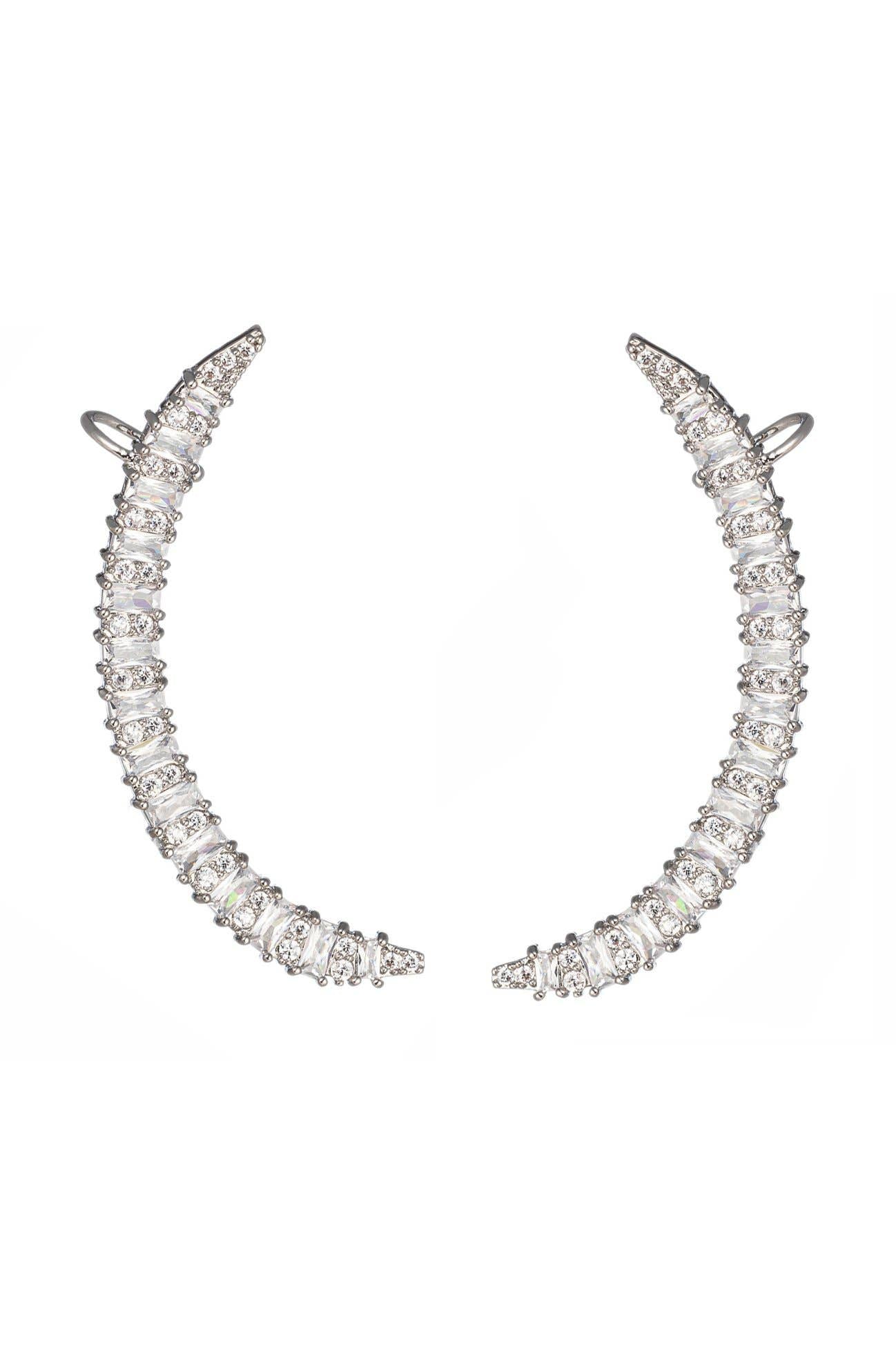 Julia CZ Cuff Earrings