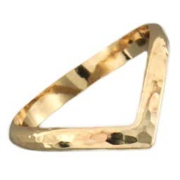 Hammered Chevron Ring