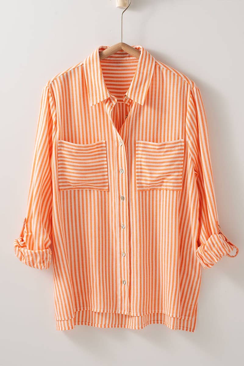 STRIPE BUTTON DOWN SHIRT