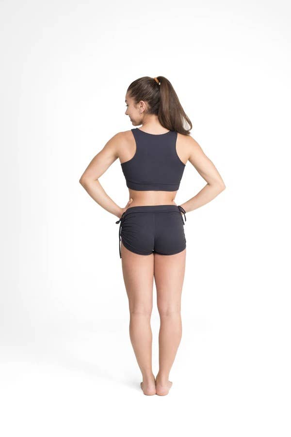 Side String Shorts Black Eco, Cool Form Light: M