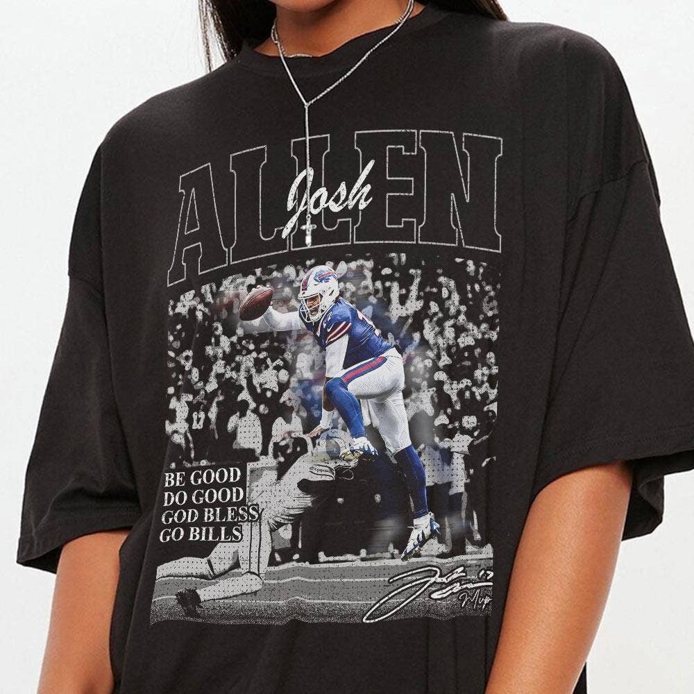 Vintage Josh Allen Buffalo Football Shirt