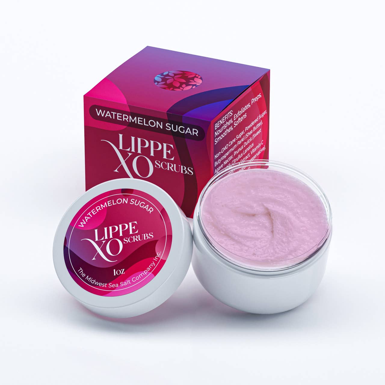 Watermelon Sugar Exfoliating Lip Scrub - Lippe XO