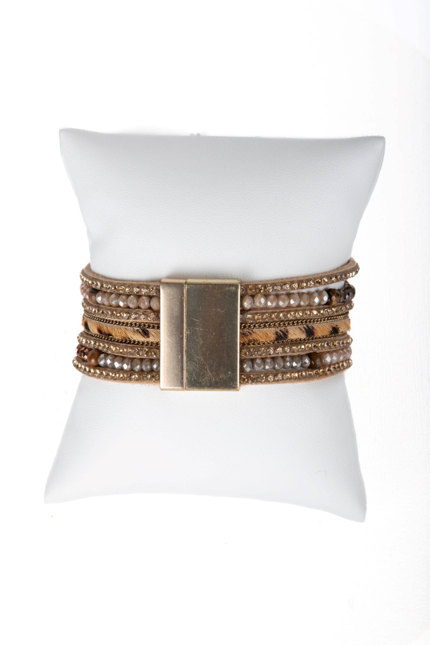 Beaded Animal Fur Bracelet