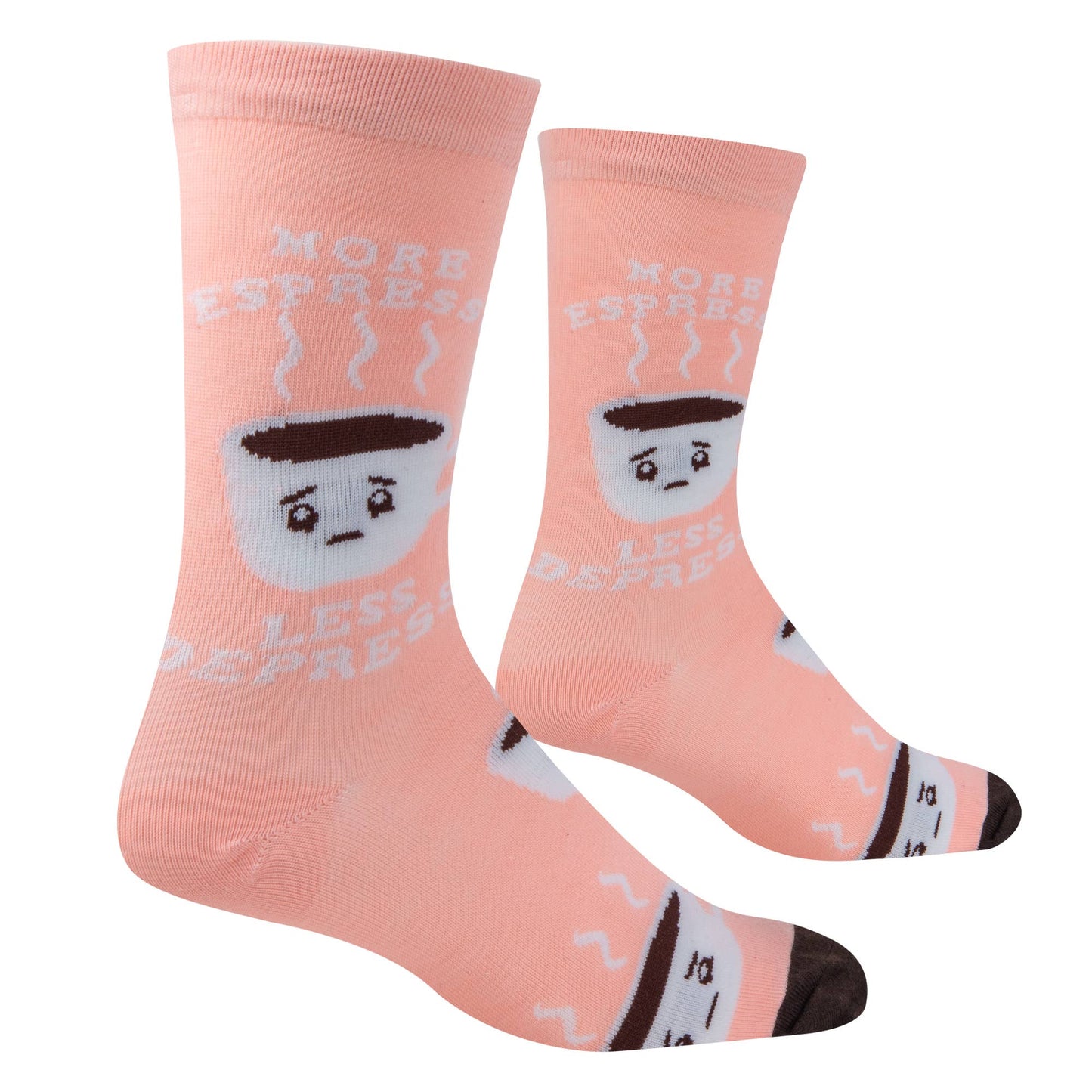 Crazy Socks - Womens Crew - More Espresso