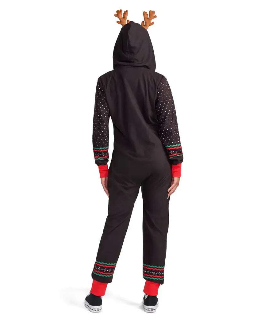 Rudolph Fair Isle Jumpsuit - Women's Holiday Reindeer Onesie