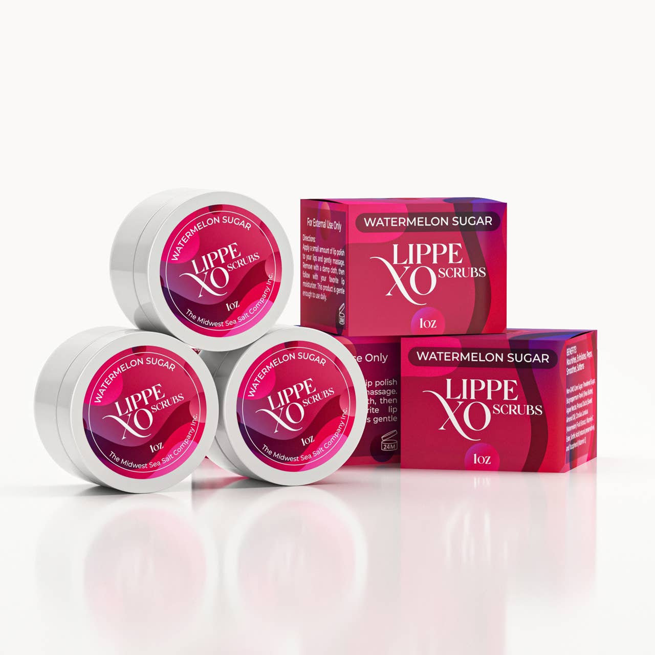 Watermelon Sugar Exfoliating Lip Scrub - Lippe XO