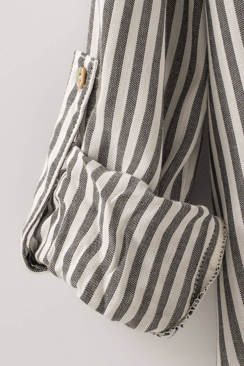 STRIPE BUTTON DOWN SHIRT