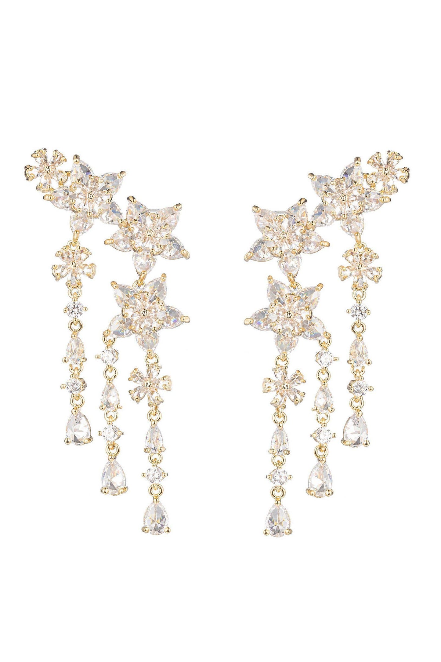 3 Star Ear Cuff Earrings