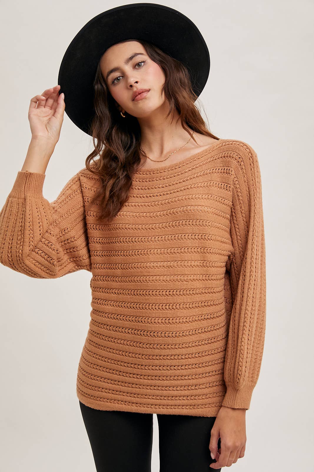TEXTURED VERSATILE SWEATER PULLOVER