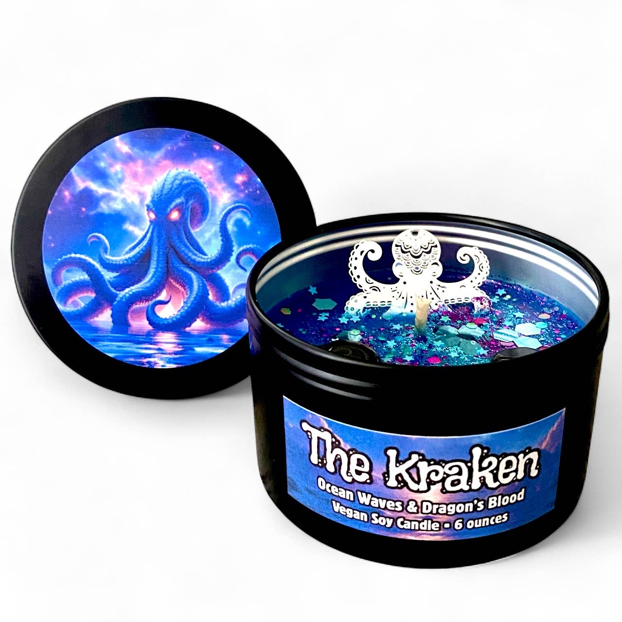 The Kraken Candle | Ocean & Dragon’s Blood Scented | Fall