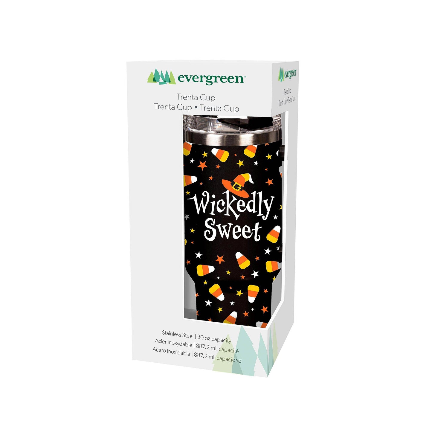 Wickedly Sweet Trenta Cup, Double Wall Stainless Steel w/ St