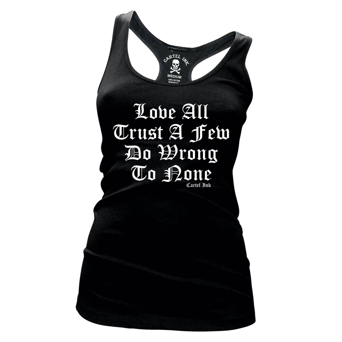 Love All Trust A Few: Black White / XL