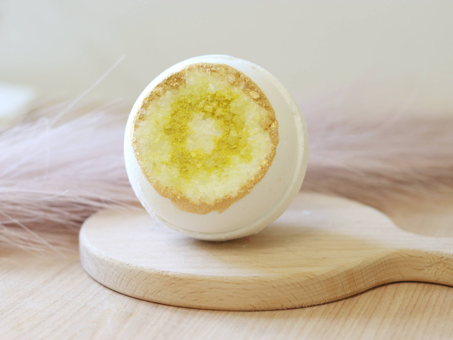 Citrine Geode Bath Bomb, Crystal Bath Bomb
