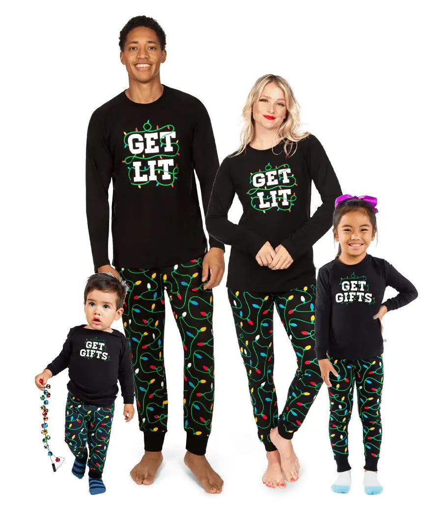 Get Lit Pajama Set - Women's Christmas Family Matching PJs