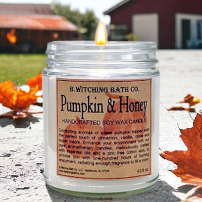 Pumpkin & Honey Soy Wax Candles 9oz