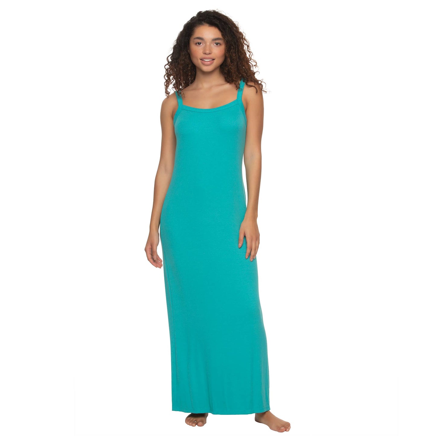 Primavera Soft Rib Lounge Dress: Odyssey Gray (OGY) / S