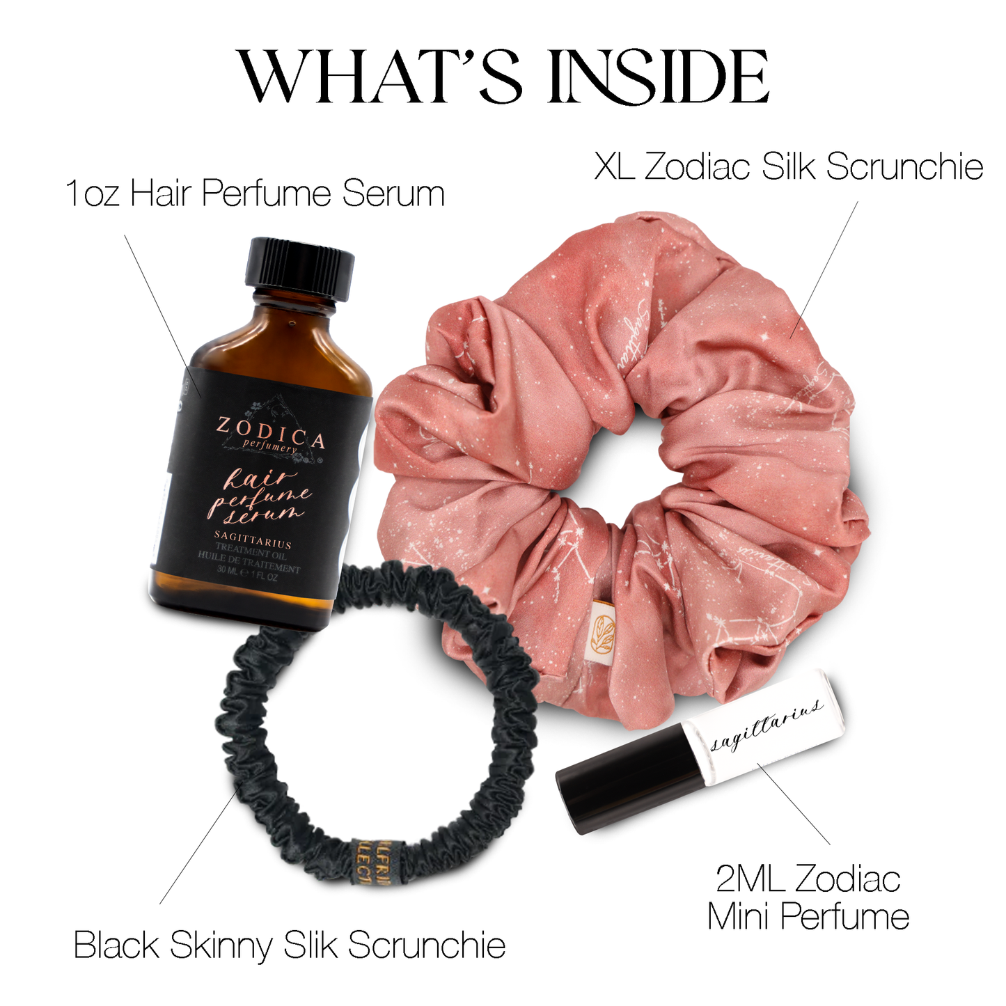Starlit Zodiac Hair Essentials Holiday Gift Set Pink