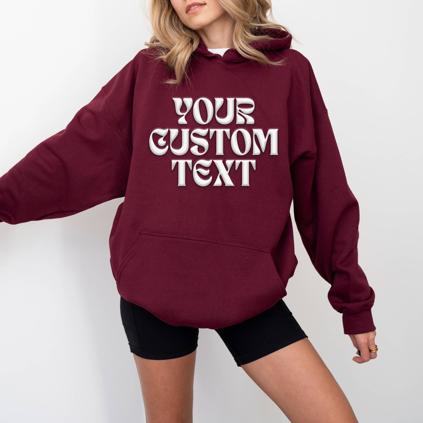 What's Your Truth Print Unisex HOODIE: Black / M
