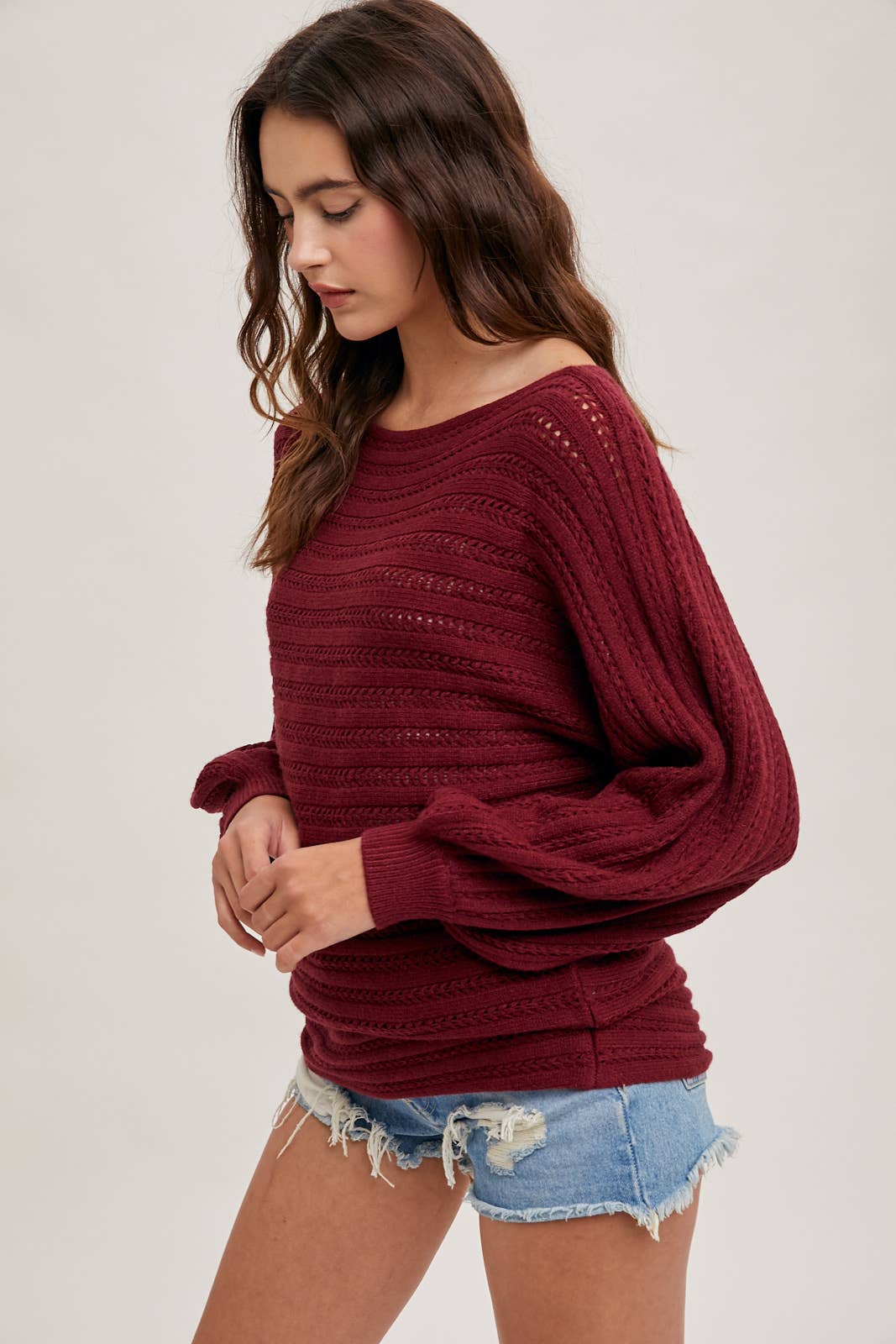 TEXTURED VERSATILE SWEATER PULLOVER