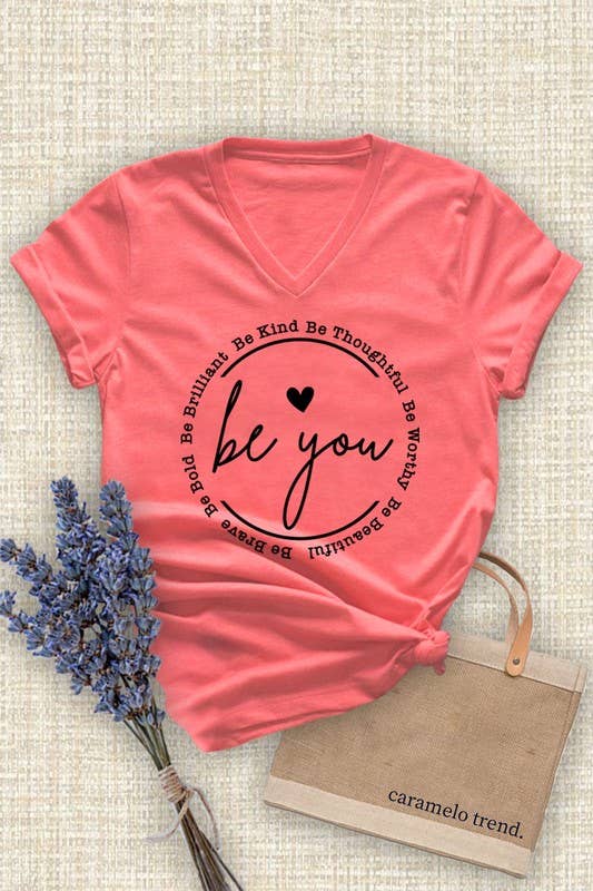 Be you Unisex Short Sleeve V Neck T-Shirt