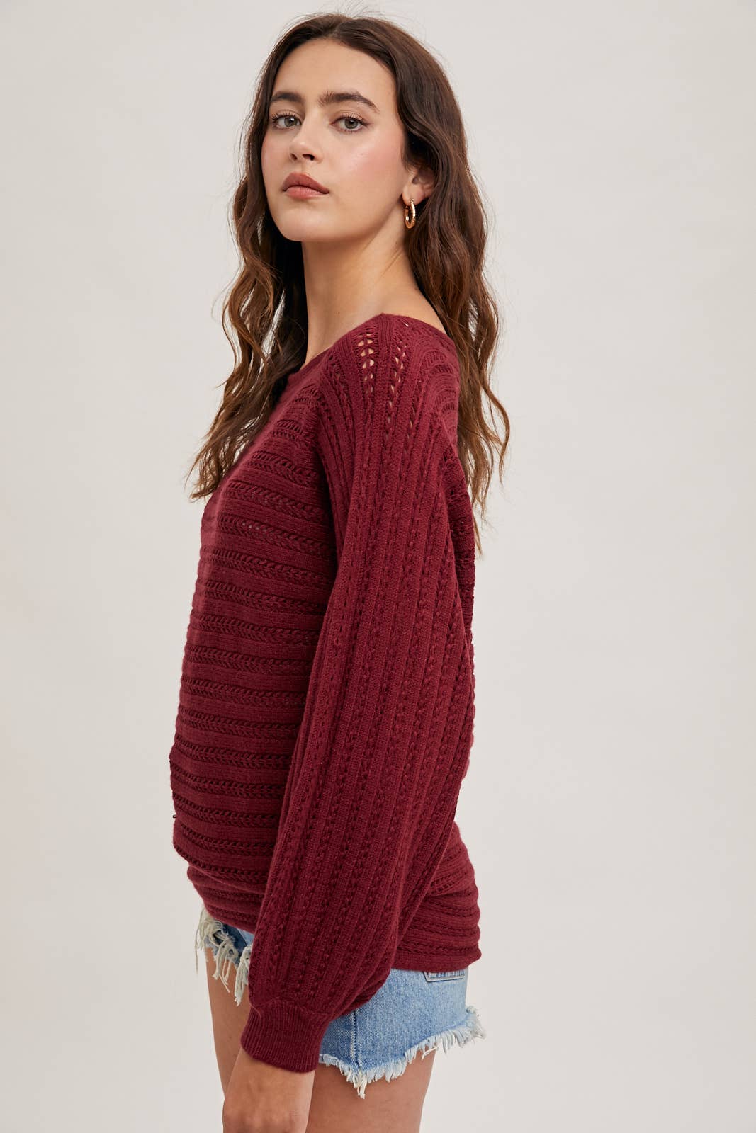 TEXTURED VERSATILE SWEATER PULLOVER