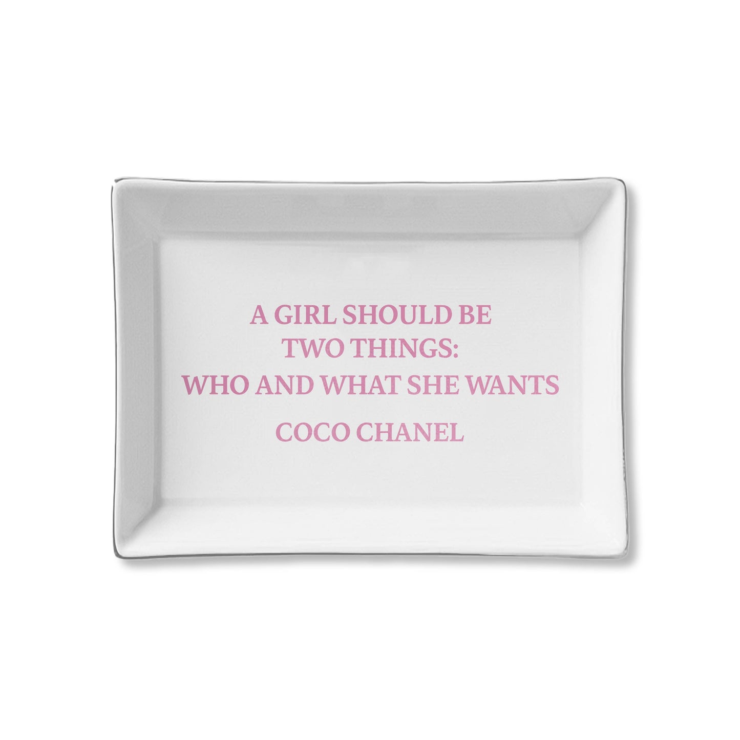 Ceramic Tray - A Girl Should Be Two Things