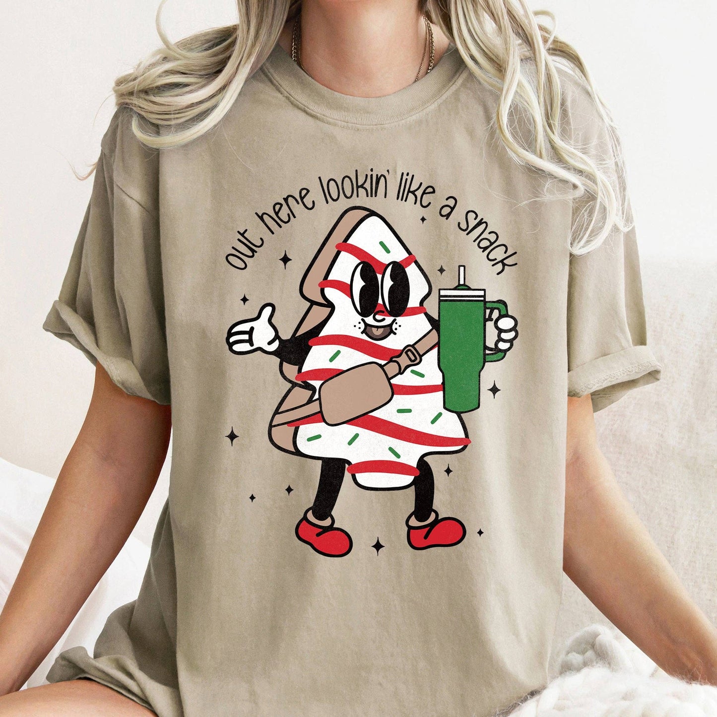 Out Here Looking Like A Snack, Christmas Tree, Bougie Tshirt