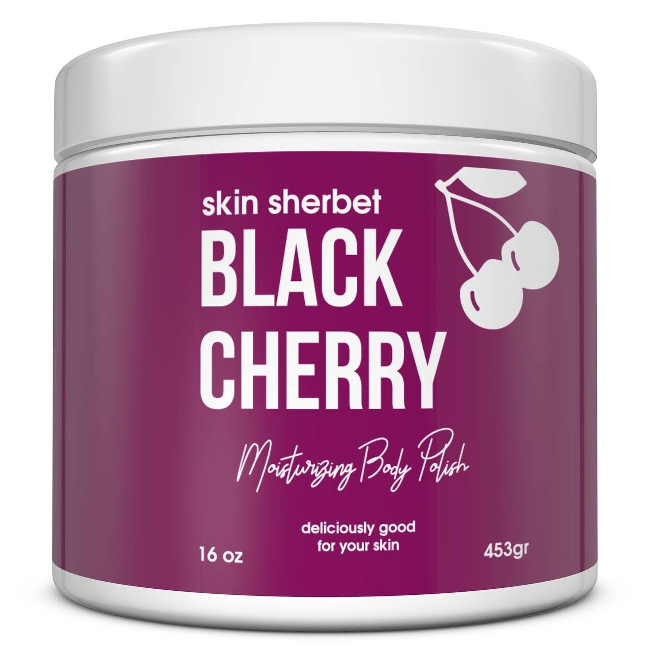 Skin Sherbet Black Cherry Body Polish Salt Scrub - 23oz
