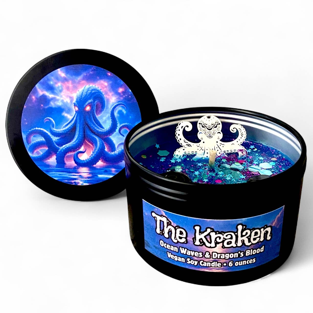 The Kraken Candle | Ocean & Dragon’s Blood Scented | Fall