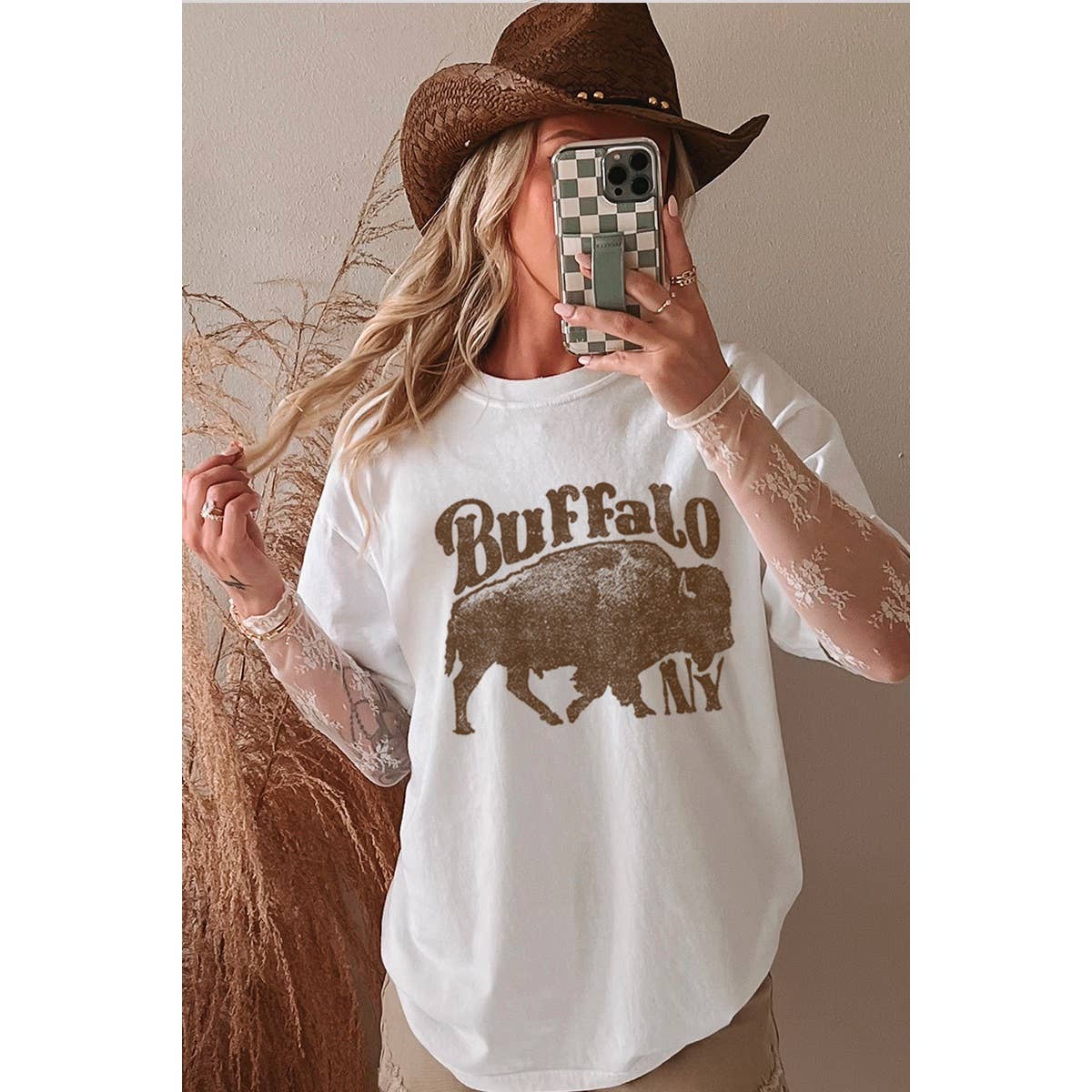 BUFFALO NY GRAPHIC OVERSIZED TEE