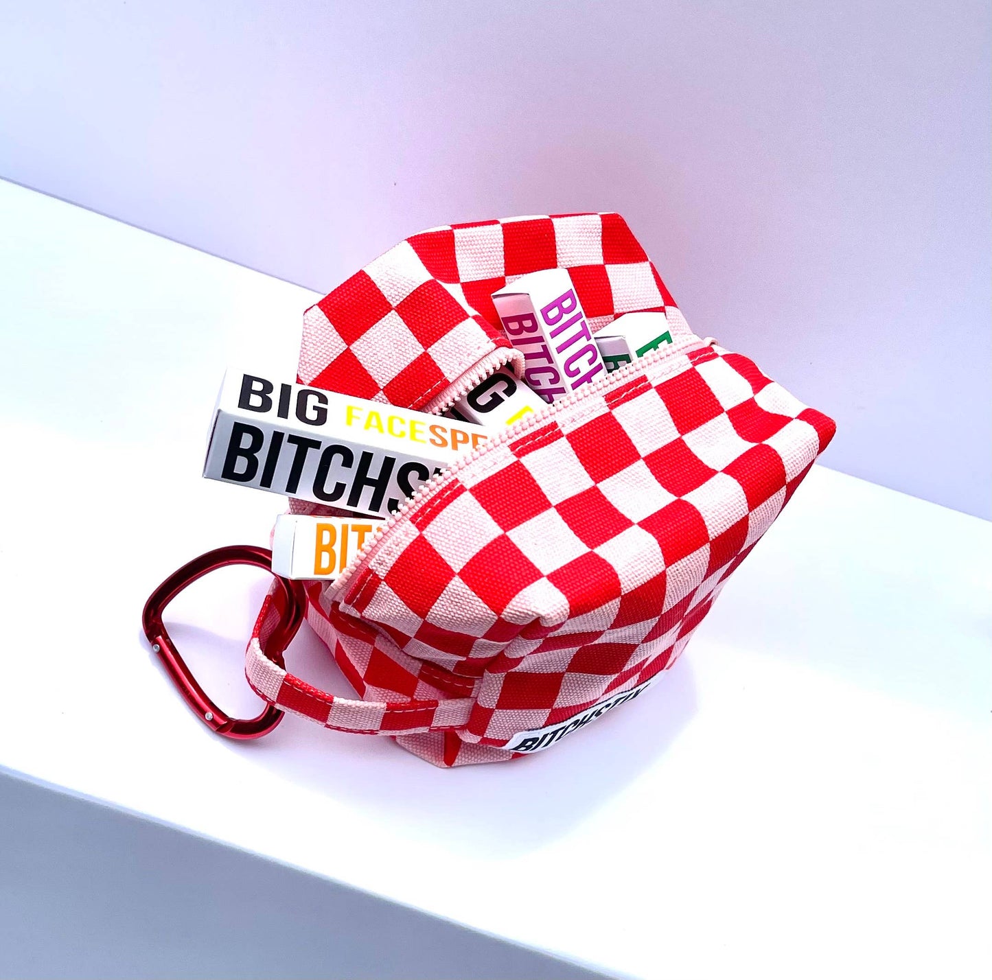 Gift Tote: BITCHSTIX BRAND Travel Tote with Heart Carabiner.