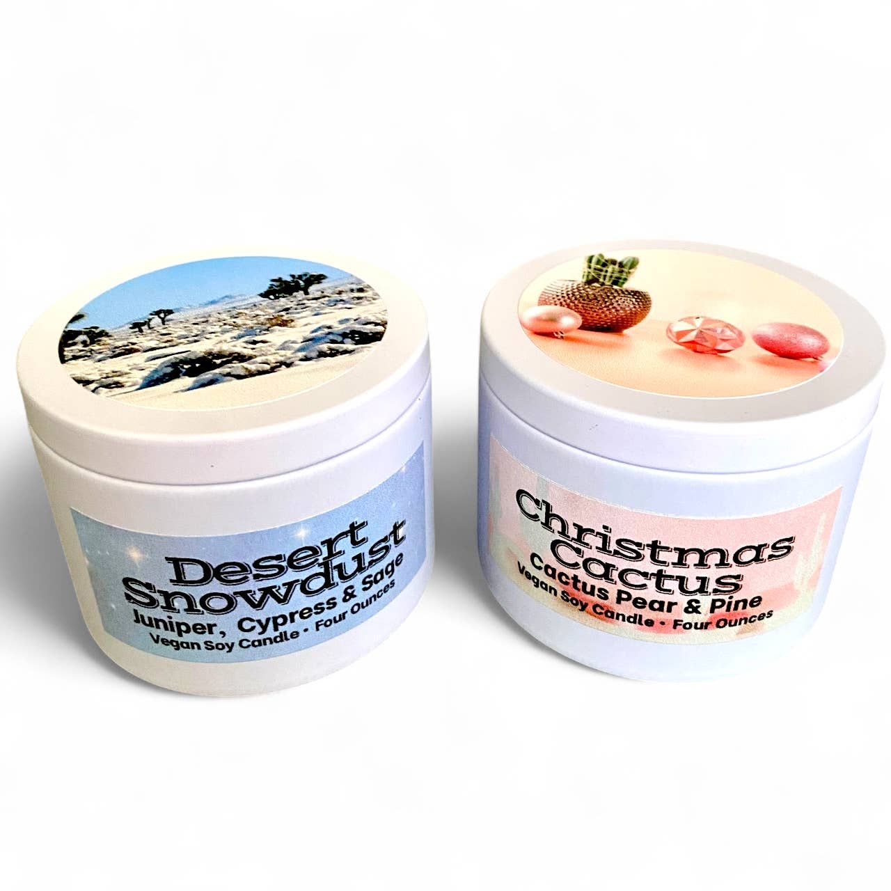 Christmas Cactus Candle | Cactus Pear & Pine | Soy | Vegan