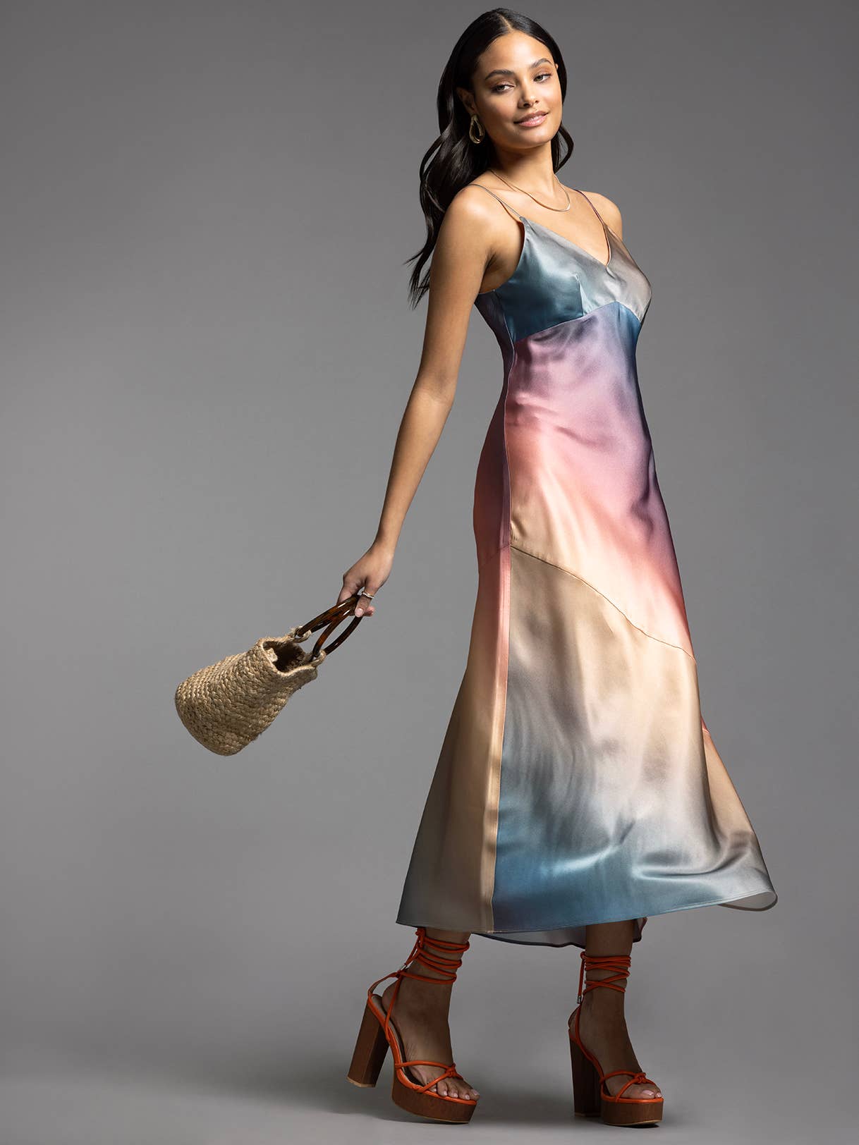 Satin Slip Dress - VIVIANA DRESS