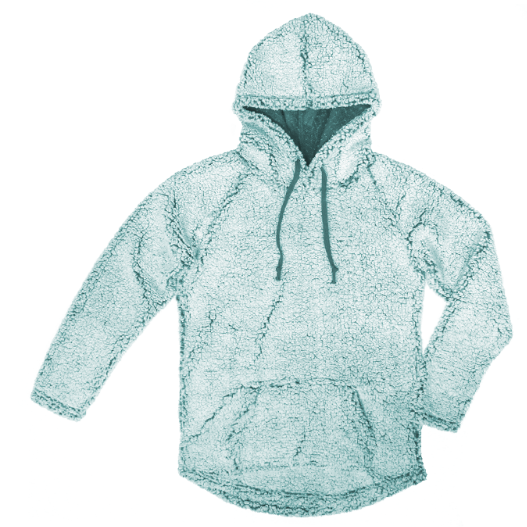 EC-4LP63 LADIES CLOUD SHERPA RAGLAN HOODIE: Charcoal / L