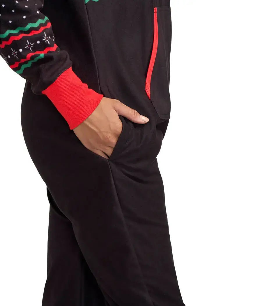 Rudolph Fair Isle Jumpsuit - Women's Holiday Reindeer Onesie