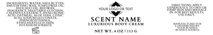 Luxurious Body Cream -  Custom Label