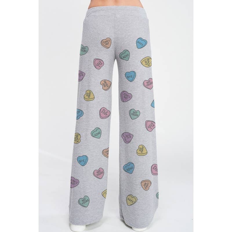 Heart Candy all over soft brushed loungewear set