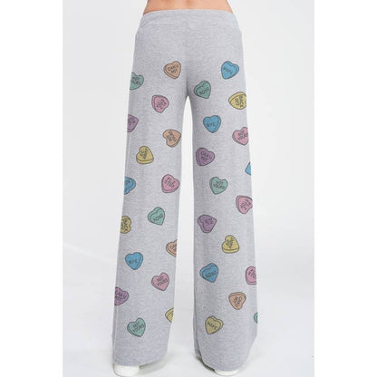 Heart Candy all over soft brushed loungewear set