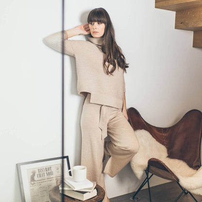 LOUNGEWEAR SET - Sweater Bailey & Pants Bailey: Rosewood / XL