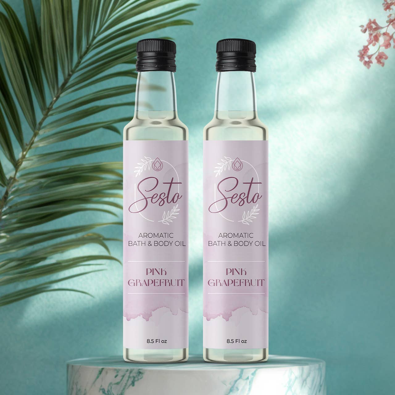 Sesto Aromatic Bath & Massage Oil - Pink Grapefruit - 8.5oz